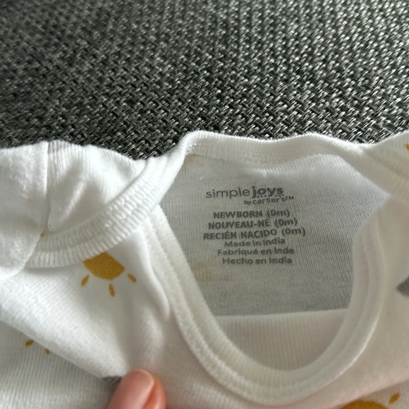 Simple Joys by Carter’s baby pajamas, set of 3, size newborn - Picture 5 of 6